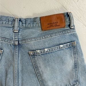 Moussy Vintage Straight Leg High Rise Denim